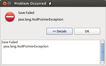Une NullPointerException dans Eclipse