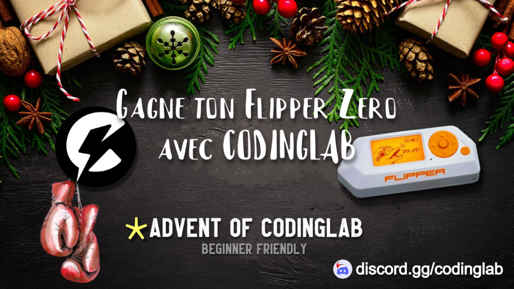Gagne ton flipper zero avec Coding Lab - Advent of codinglab beginner friendly